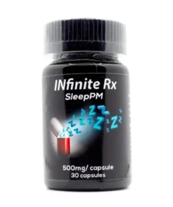 INfinite Rx brand SleePM model specialty supplement container with a secure closure cap