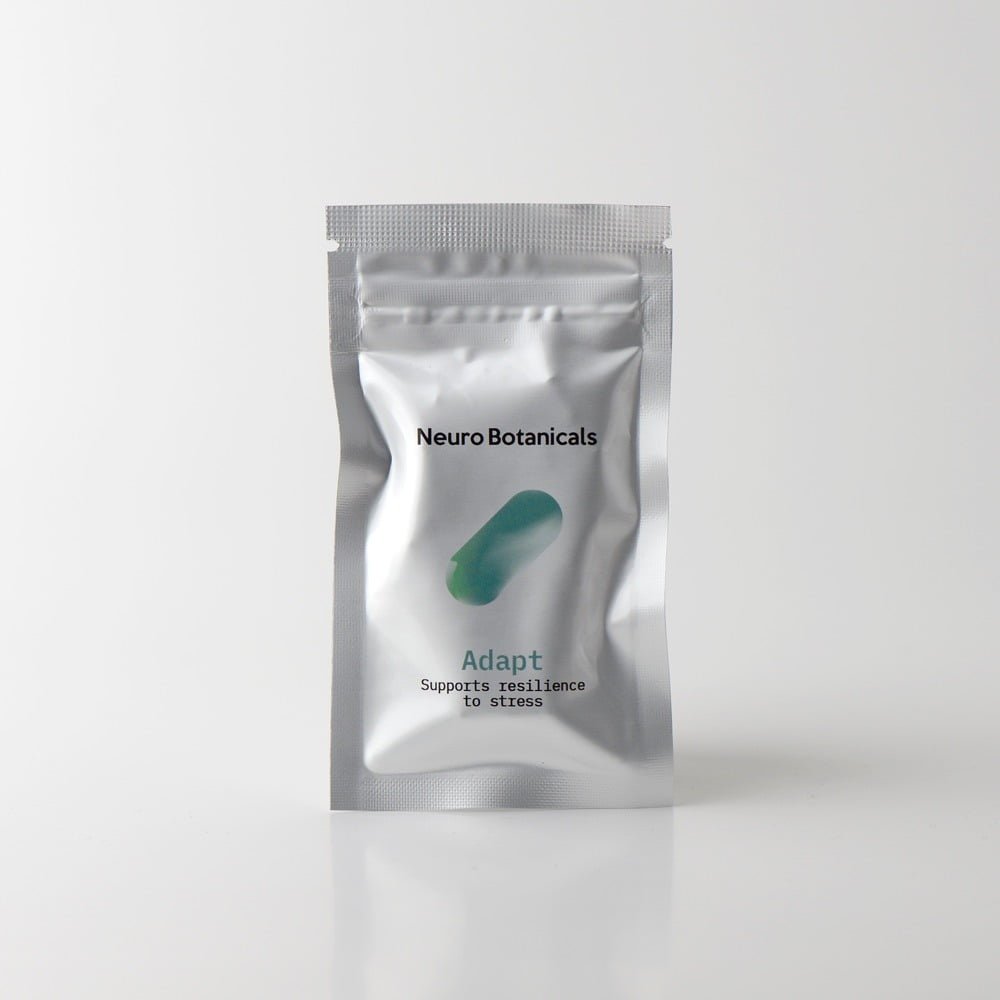 Neuro Botanicals brand Adapt model ten pack specialty supplement sachet