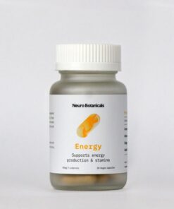 Neuro Botanicals brand Energy model premium specialty supplement container